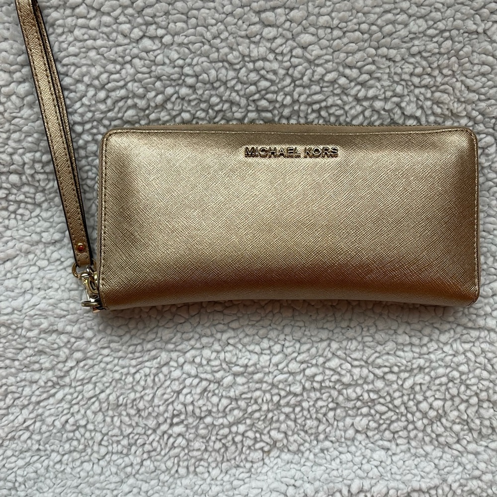 Gold Michael Kors Wallet